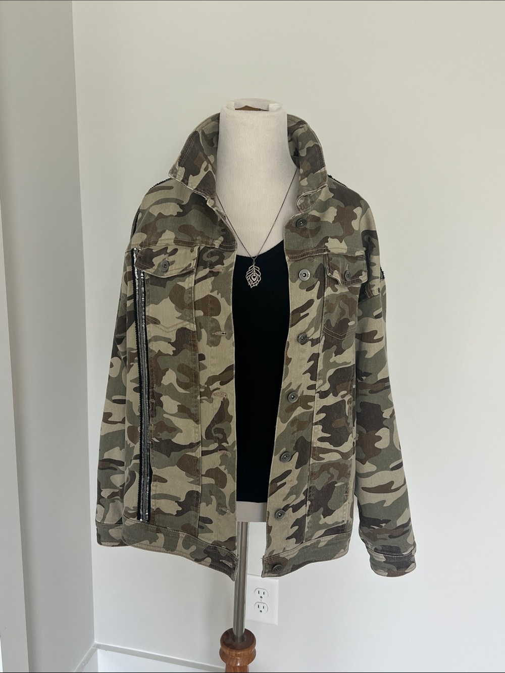 Kendall + Kylie Camo Utility Jacket